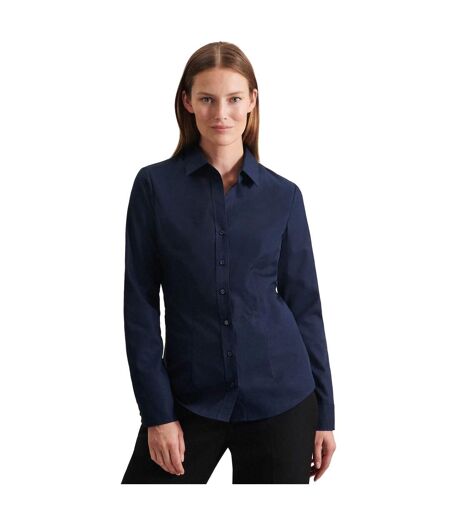 Chemisier Manches Longues Femme Bleu Foncé Seidensticker