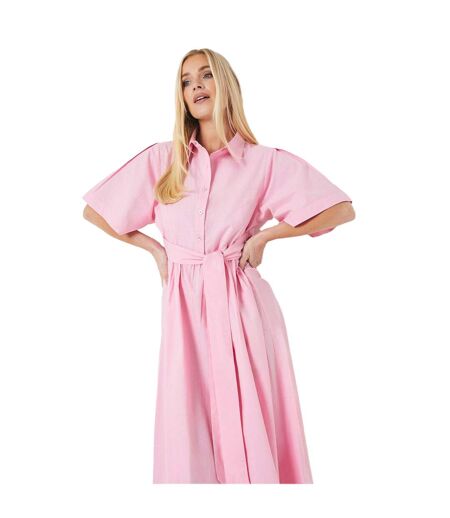 Robe mi-longue femme rose Principles