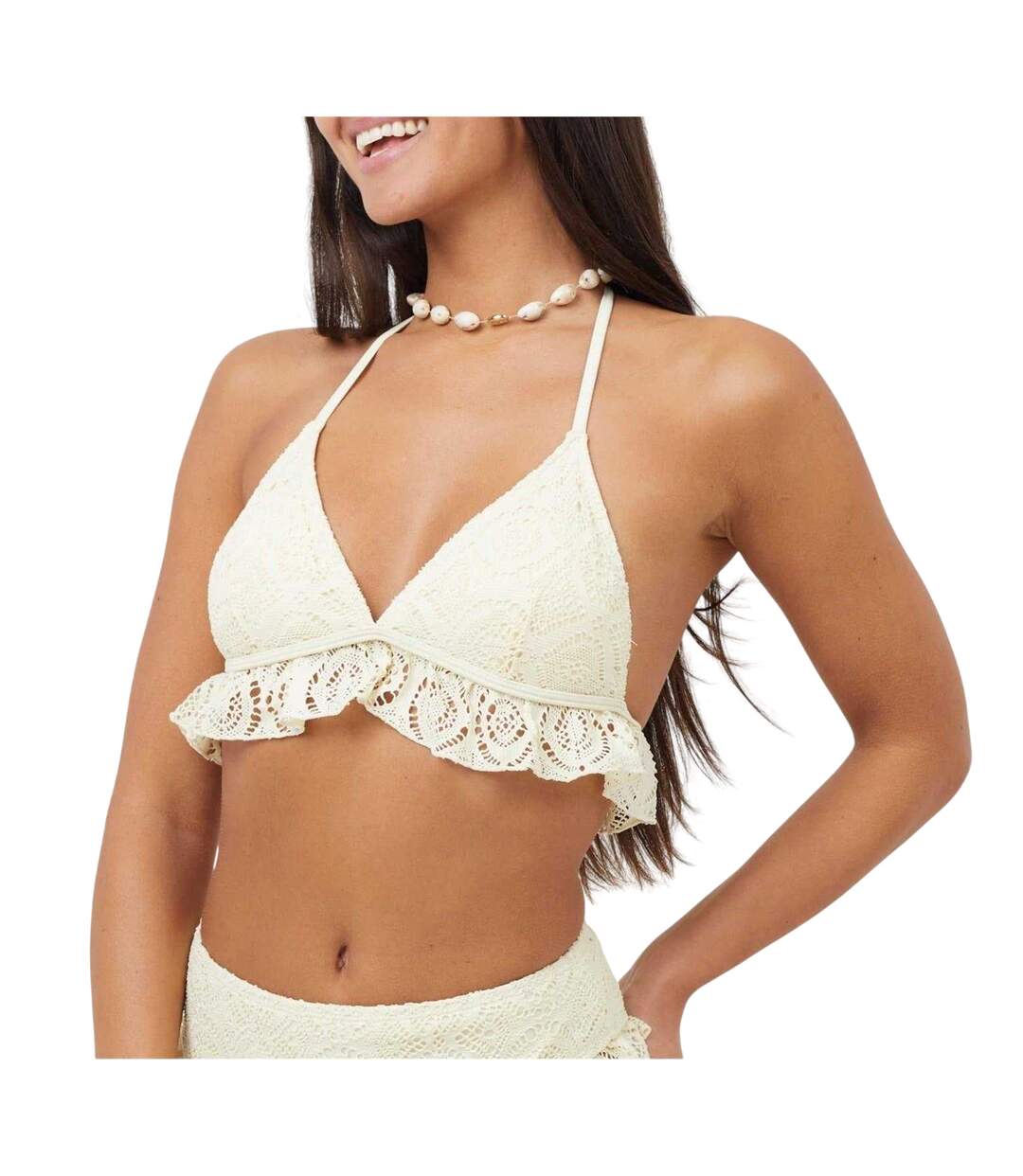 Haut De Maillot De Bain Femme Jaune Brave Soul-1