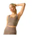 Brassière De Sport Cintrée Et Unie Refresh Femme Marron Clair Dare 2B-1