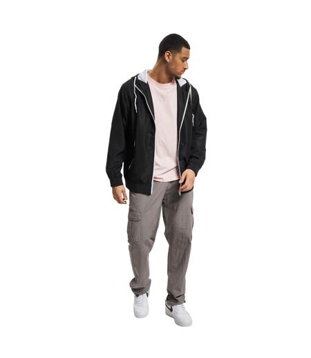 Veste Coupe-vent Homme Noir Blanc Build Your Brand