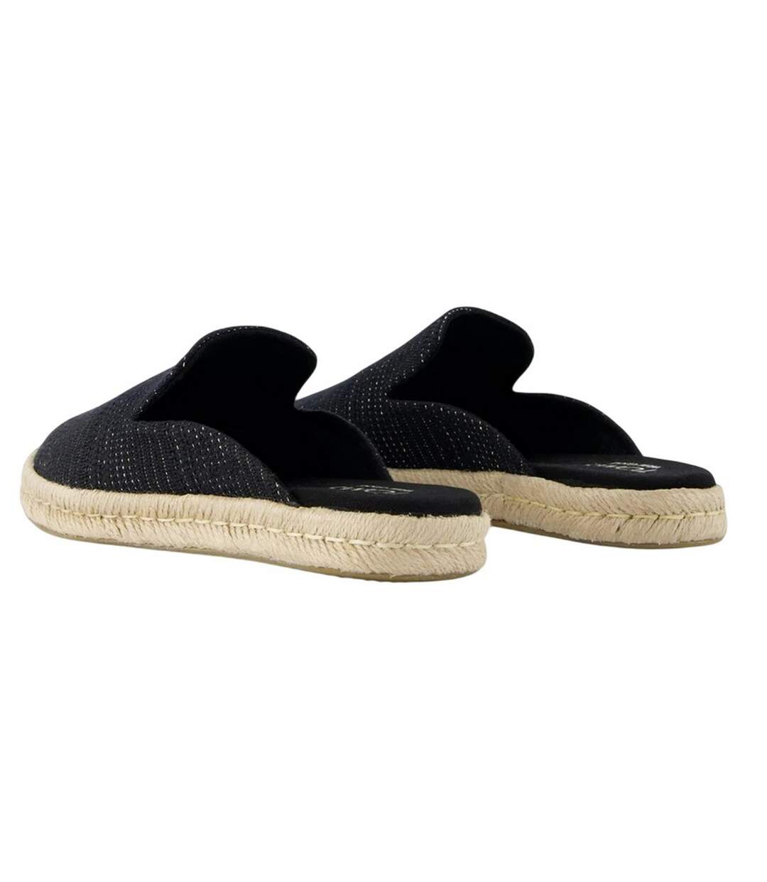 Womens/ladies Santiago Mule Slippers Black Toms-2