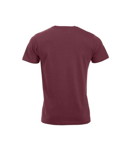 Clique Mens New Classic T-Shirt (Burgundy)