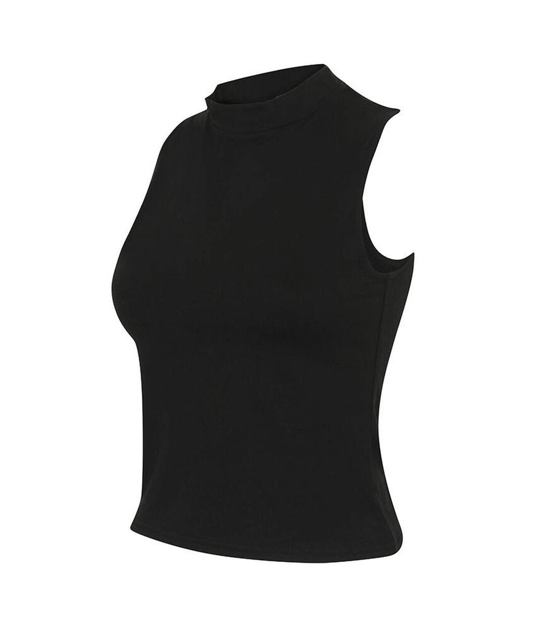 Débardeur à col haut femme noir Skinni Fit-4