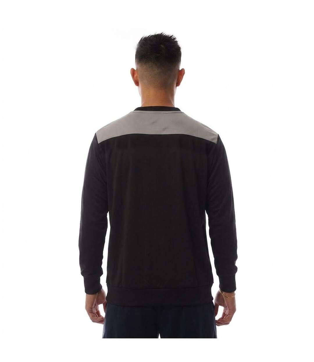 Sweat Manches Longues Motif/style À Rayures Precision Homme Noir Anthracite Sondico-3