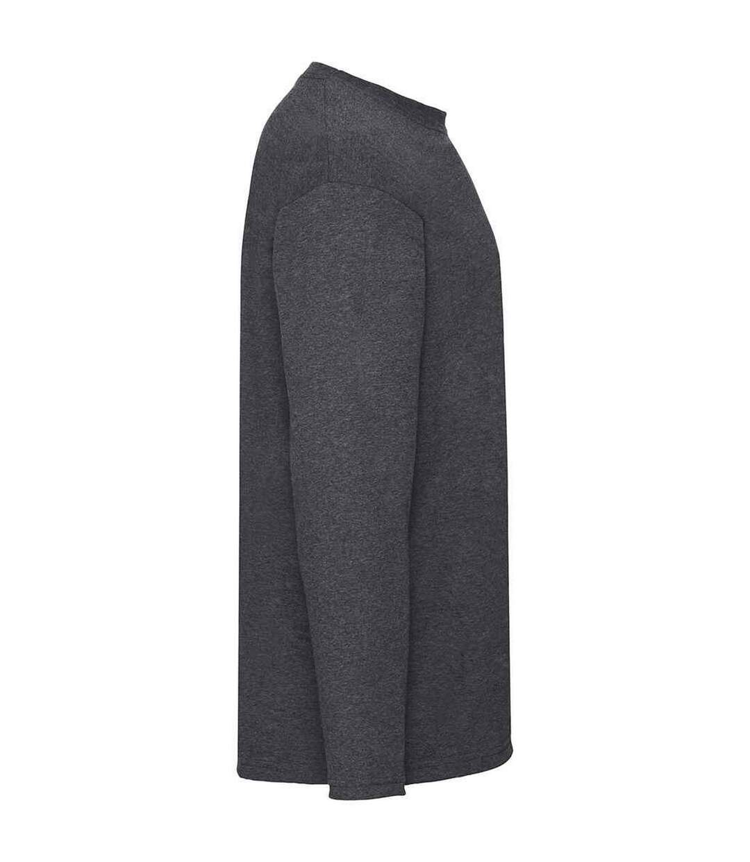 T-shirt Valueweight Adulte Gris Foncé Chiné Fruit Of The Loom-3