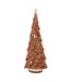 Sapin Déco en Résine Imitation Bois 46cm Marron-1