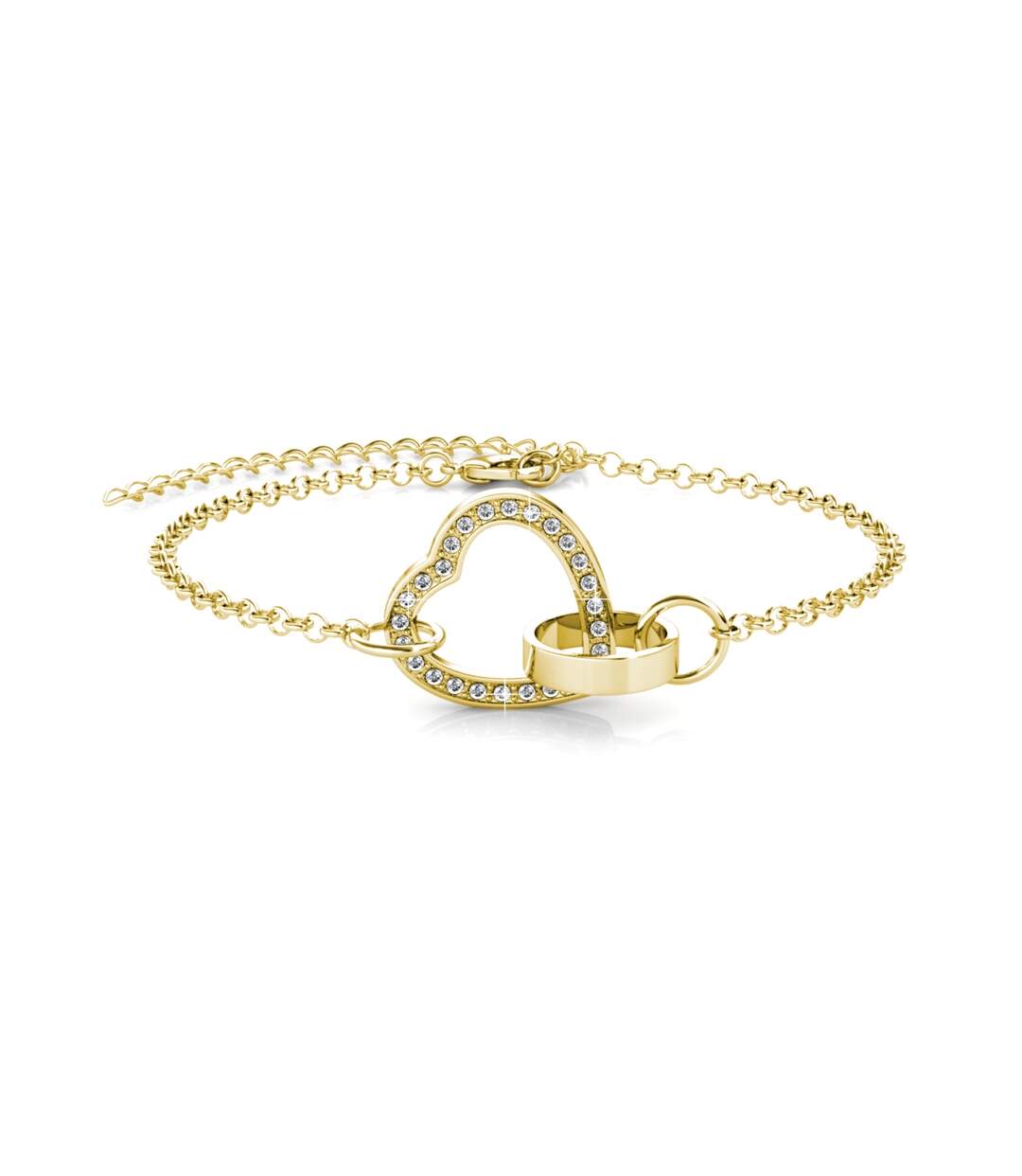 Bracelet Locked Heart, Cristal d'Autriche-2