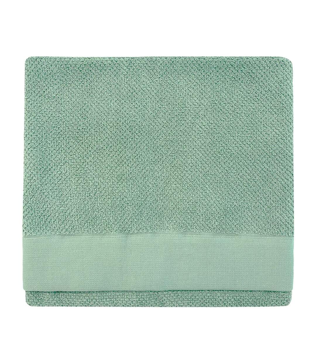 Textured weave bath towel 130cm x 70cm smoke green Furn-2