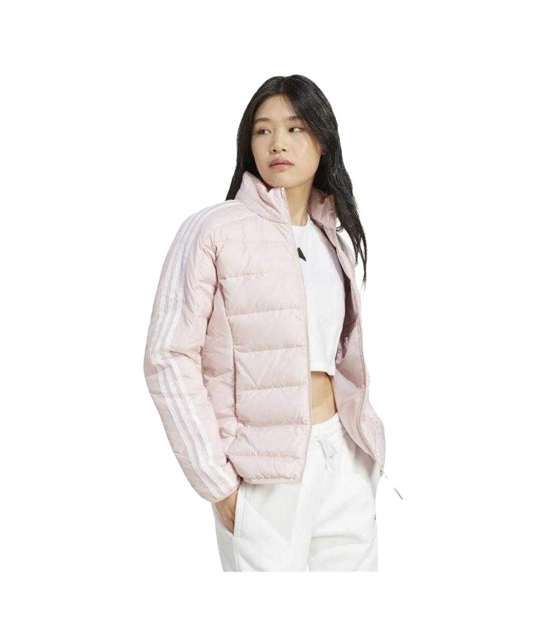 Veste À Capuche Essentials Femme Rose Adidas-4