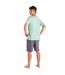Men's short-sleeved and round neck pajamas MUEH0152