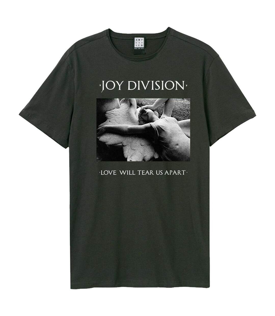 T-shirt Love Will Tear Us Apart Adulte Charbon Amplified-1