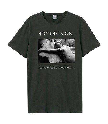 T-shirt Love Will Tear Us Apart Adulte Charbon Amplified