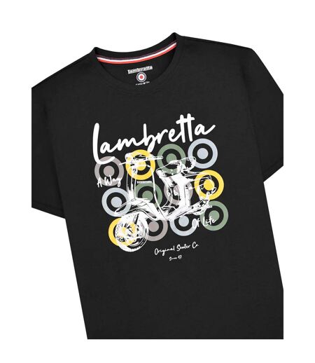 T-shirt Homme Noir Lambretta