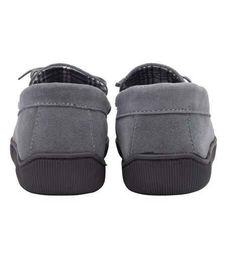 Pantoufles Mocassin Homme Suede Cuir pour Maison