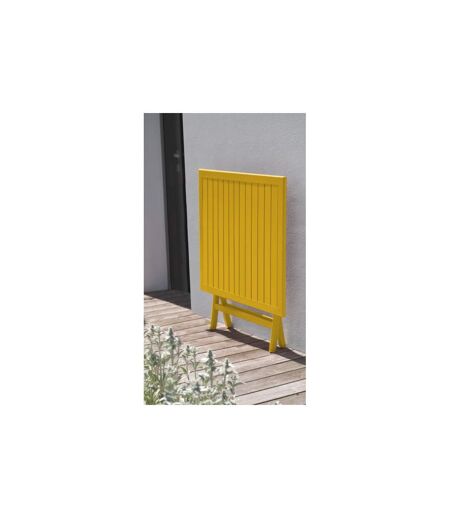 Table de Jardin Pliante Marius 70cm Moutarde