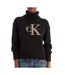 Pull noir femme calvin klein jeans chenille-1