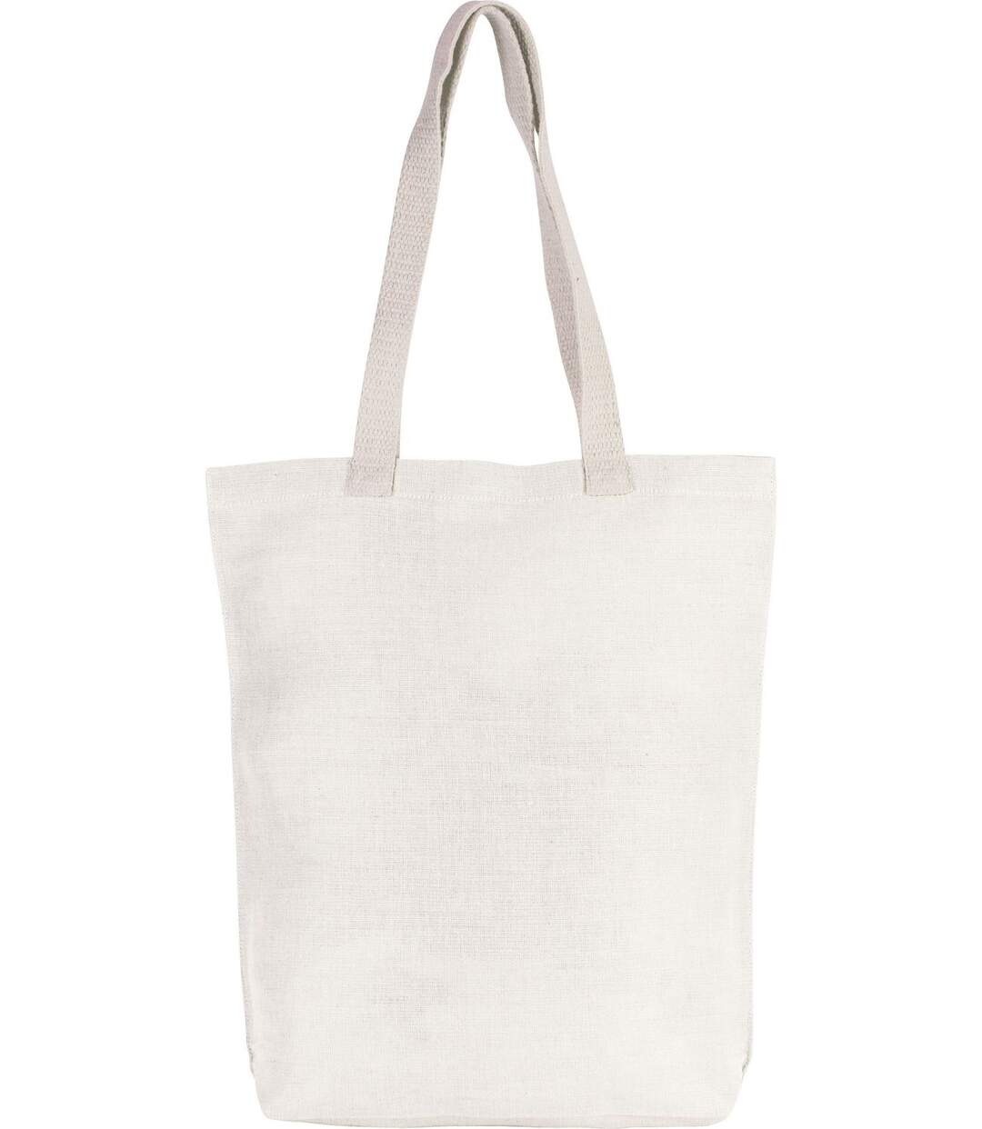 sac shopping en toile de jute - KI0229 - blanc cassé-2