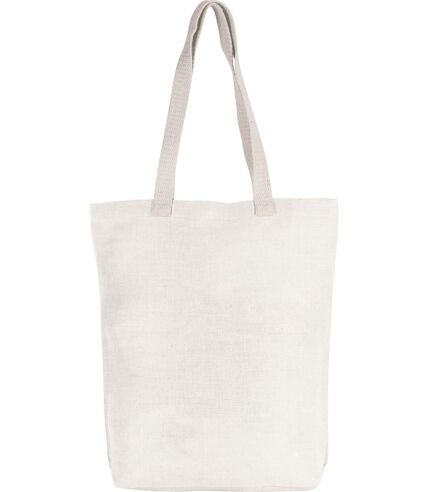 sac shopping en toile de jute - KI0229 - blanc cassé