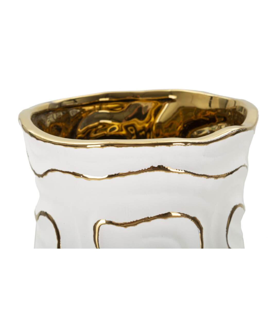 Vase Design en Céramique Adore 32cm Blanc-3