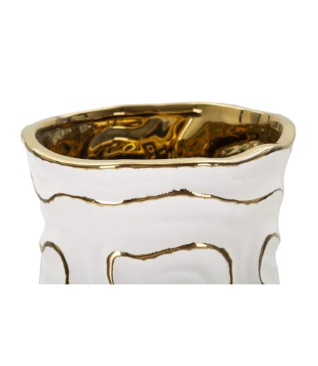 Vase Design en Céramique Adore 32cm Blanc