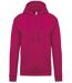 Sweat-shirt à capuche - Unisexe - K476 - rose fuchsia-2