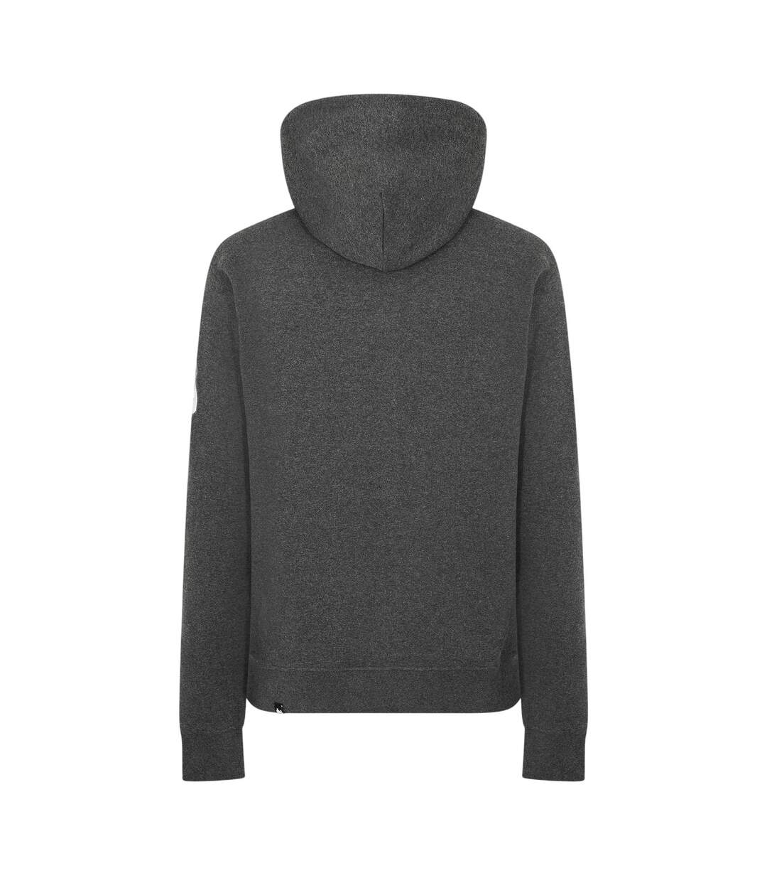 Mens Satin Long-sleeved Hoodie Charcoal Money-2