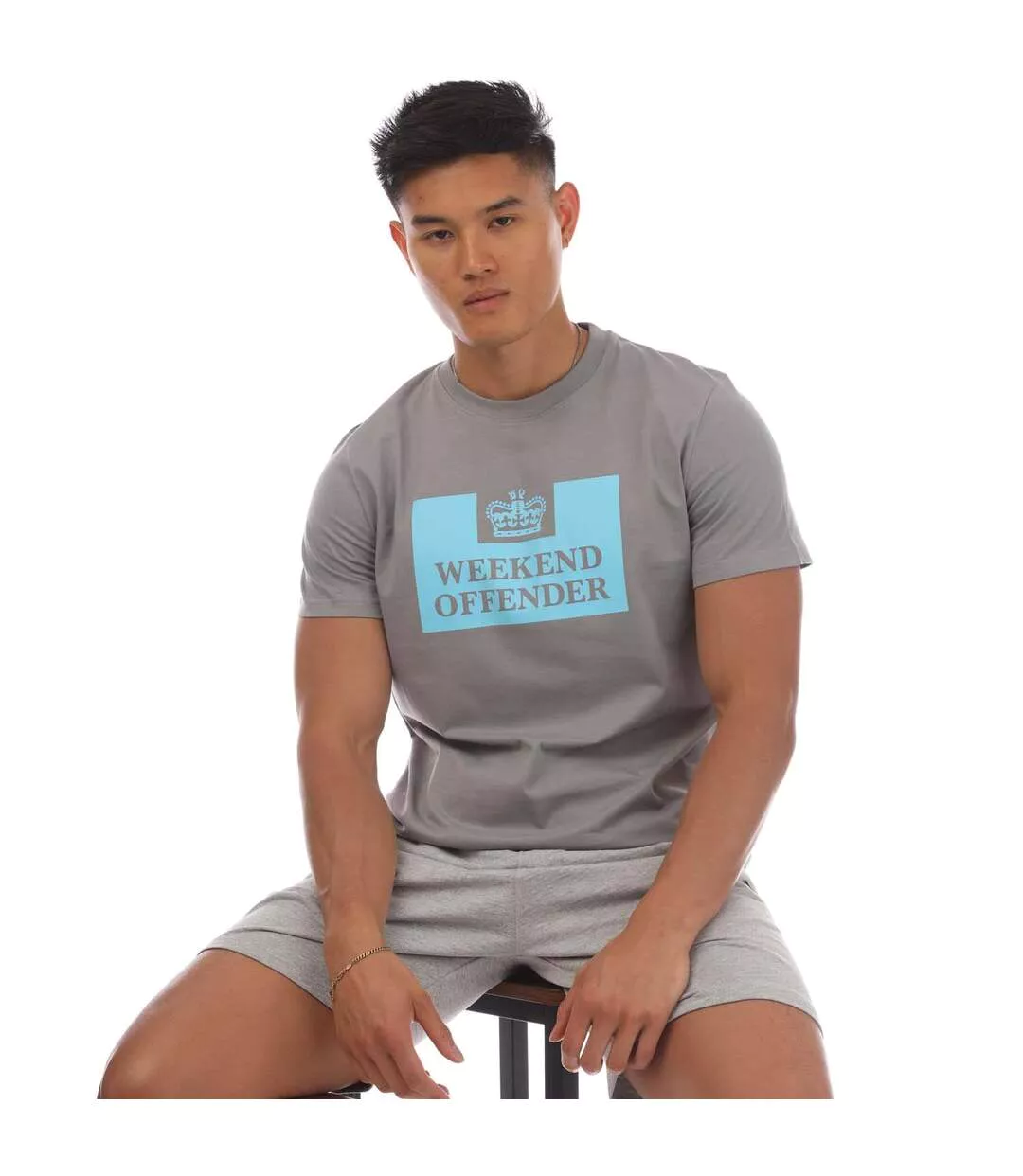 T-shirt Mcmoney Homme Gris Weekend Offender-1