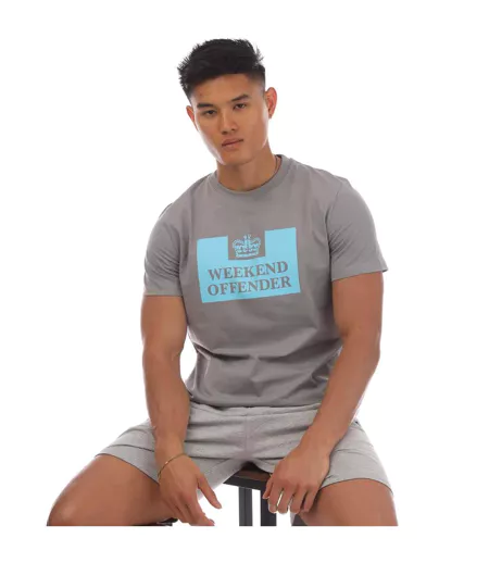 T-shirt Mcmoney Homme Gris Weekend Offender