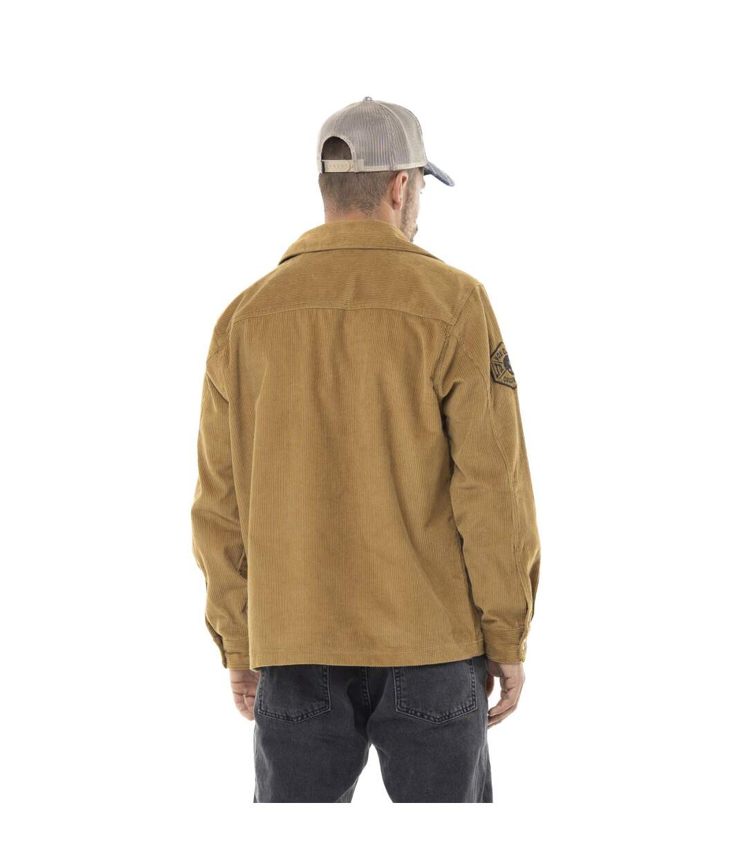Surchemises homme en velours côtelé avec patchs 1929 Vondutch-3