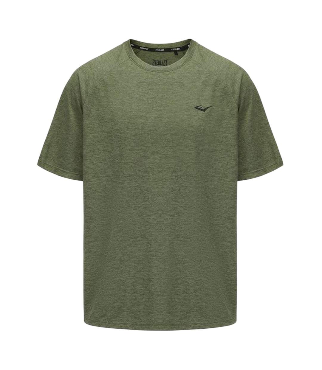 T-shirt Motif/style Logo Sur Poitrine Homme Kaki Chiné Chiné Everlast-1