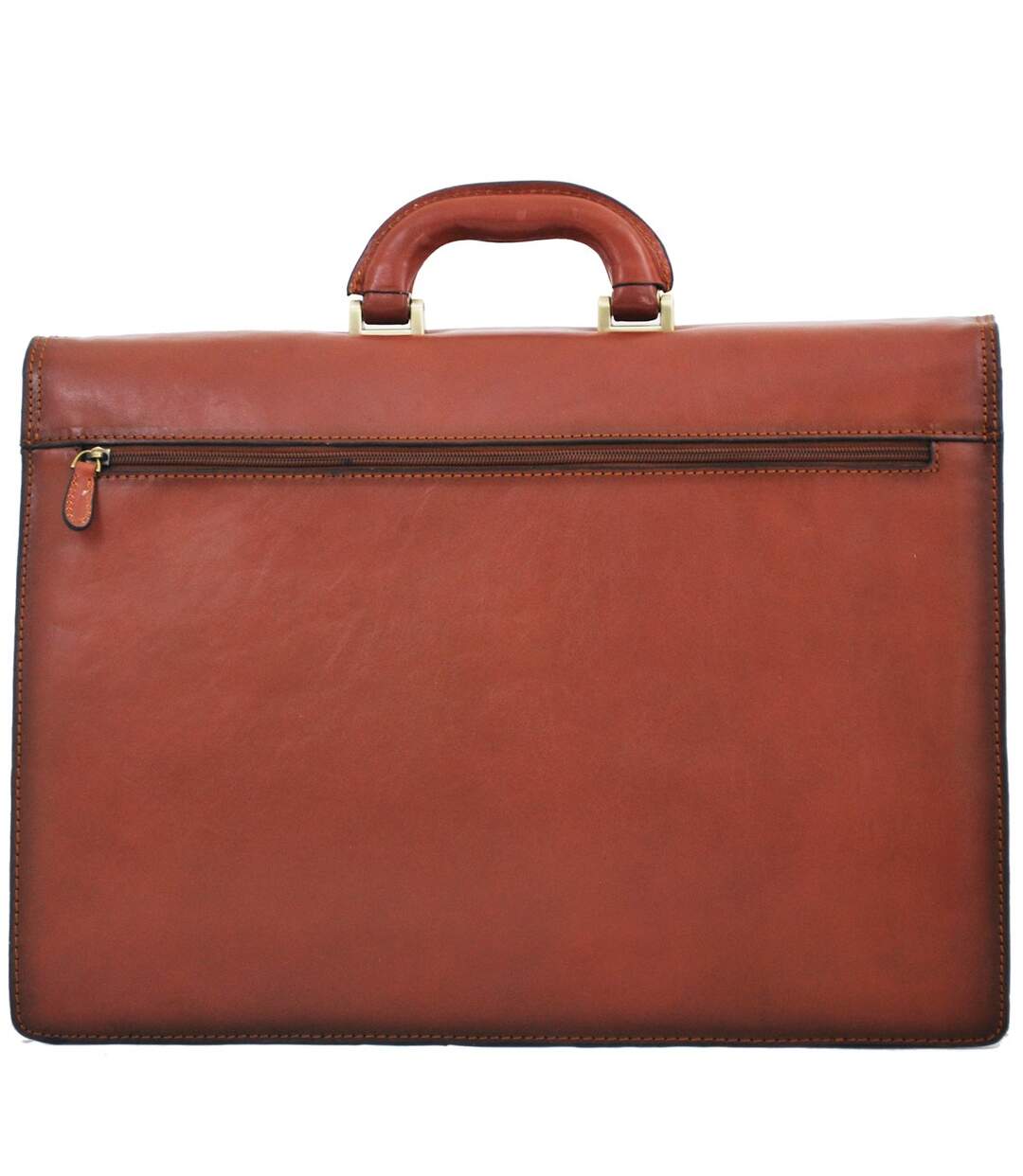 Katana - Cartable homme en cuir 4 soufflets - marron - 6526-3