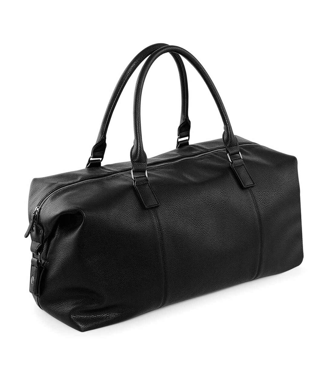 Sac de voyage weekend - imitation cuir - QD878 noir - weekender-1