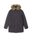 Parka Hiver Motif/style Uni Homme Gris Minoti-2