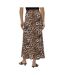 Jupe longue léopard  femme vero moda joy maxi - l-2