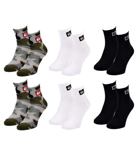 Chaussettes QUIKSILVER QUARTER 6 Pcs 0443