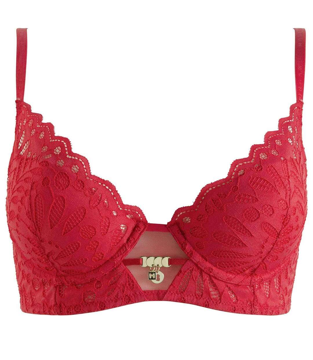 Soutien-gorge ampliforme coque moulée rouge Amélie