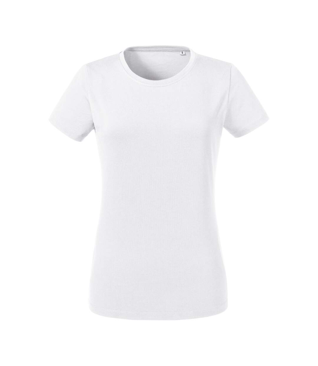 T-shirt femme blanc Russell-1