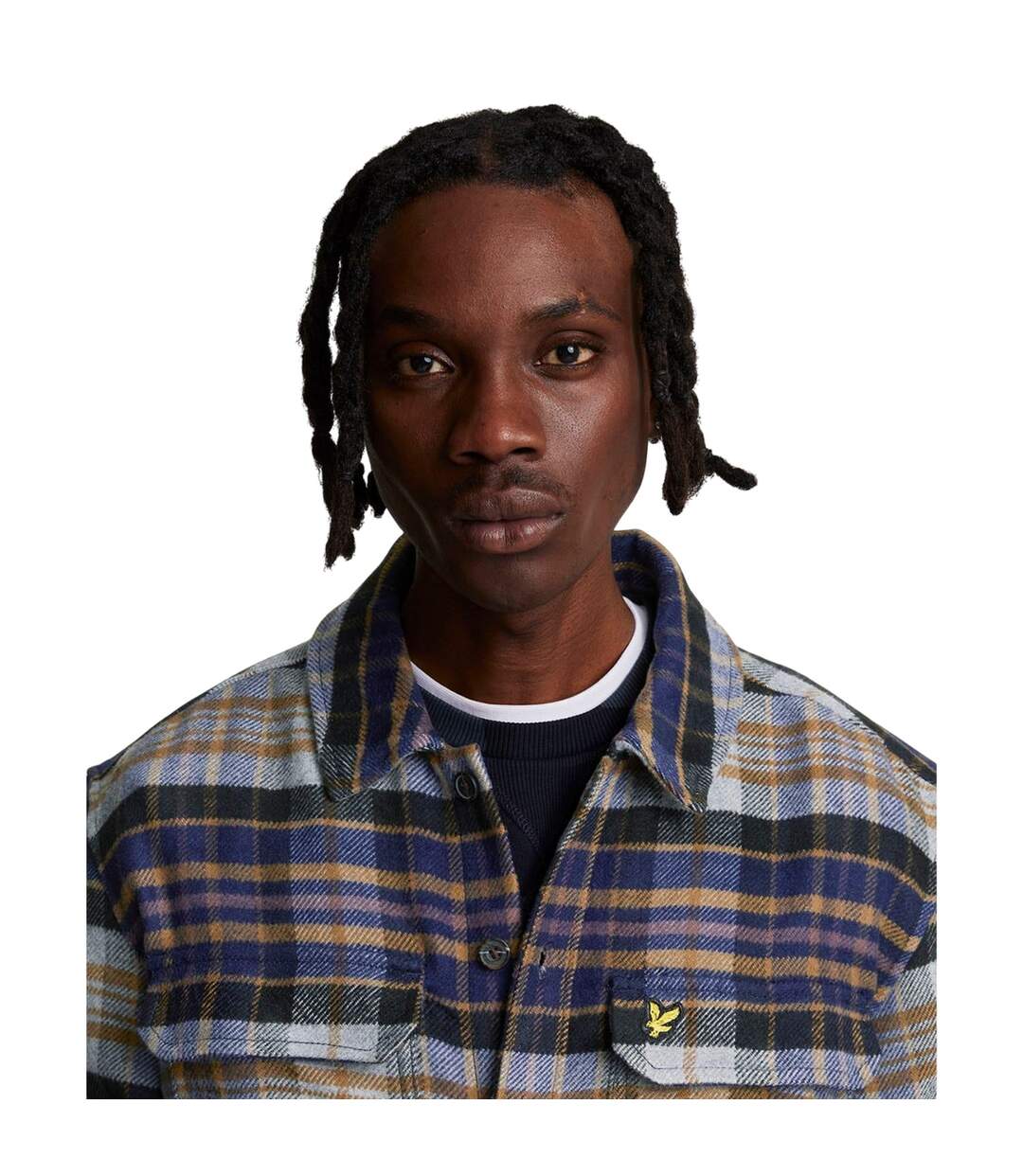 Surchemise Style À Carreaux Homme Bleu Marine Lyle & Scott-4