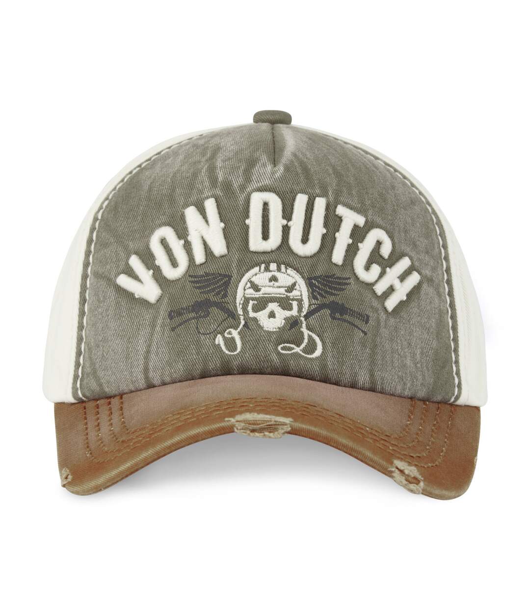 Casquette trucker avec effet usé avec broderie Xavier Vondutch-2