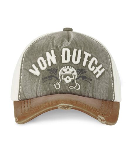 Casquette trucker avec effet usé avec broderie Xavier Vondutch