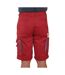 Short De Travail Adulte Rouge Gris Carson Contrast-2