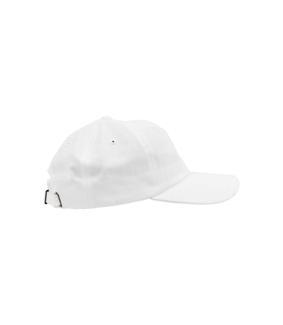 Casquette Unisexe À Profil Bas En Coton Sergé Pour Adultes Blanc Flexfit-4