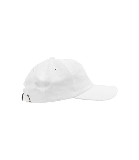 Casquette Unisexe À Profil Bas En Coton Sergé Pour Adultes Blanc Flexfit