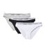 Sous vetement noir/gris/blanc femme calvin klein jeans bikini-1