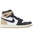Womens/ladies Air Jordan 1 Retro Leather High Cut Trainers Brown Nike-1