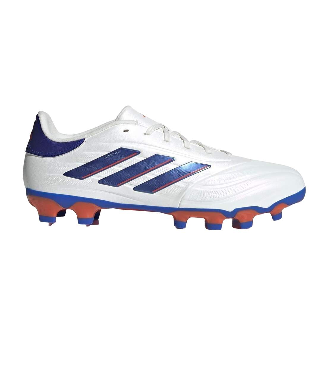 Chaussures De Foot Pour Terrain Ferme Motif/style 3 Rayures Copa Pure League Homme Blanc Vif Bleu Vif Adidas-1