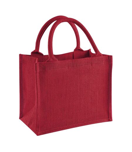 Sac en jute 6 litres taille unique rouge/rouge Westford Mill