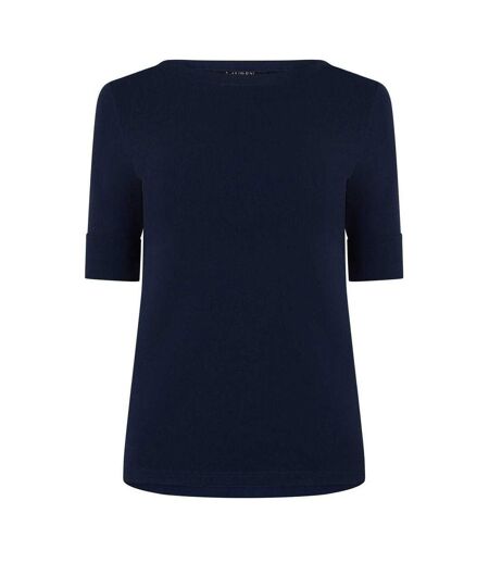 Womens/ladies Lauren Judy T-shirt Navy Ralph Lauren