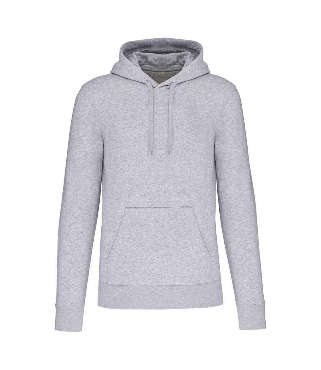 Sweat à capuche homme gris oxford Kariban-1